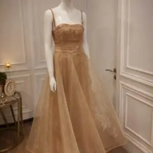 Golden Whisper Dress